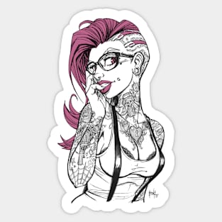 Pin up Sombra Sticker